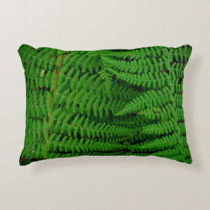 Ferns Bright Grönt solid färg-sladd Prydnadskudde