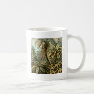 Ferns Handflatan Träd Antique Botanical Ferns Art Kaffemugg