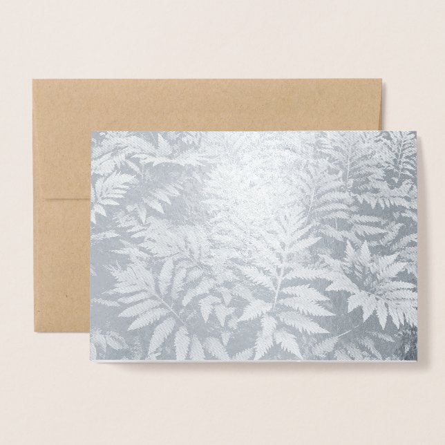 Ferns: Holiday Greetings Folierat Kort (Framsida med kuvert)