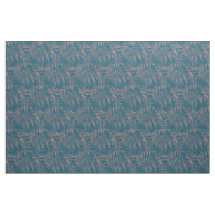 Ferns in Rosa and Teal Fabric Tyg