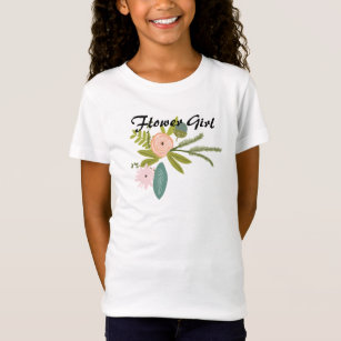 Ferns Ro Acorns Flower Girl Bröllopsfest Tee Shirt