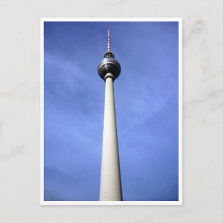 fernsehturm himmel blue vykort