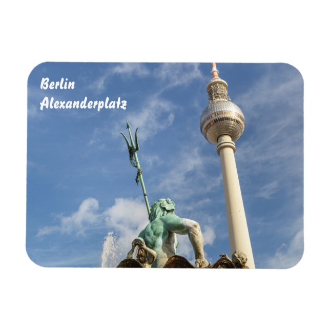 Fernsehturm i Berlin Magnet (Horisontell)