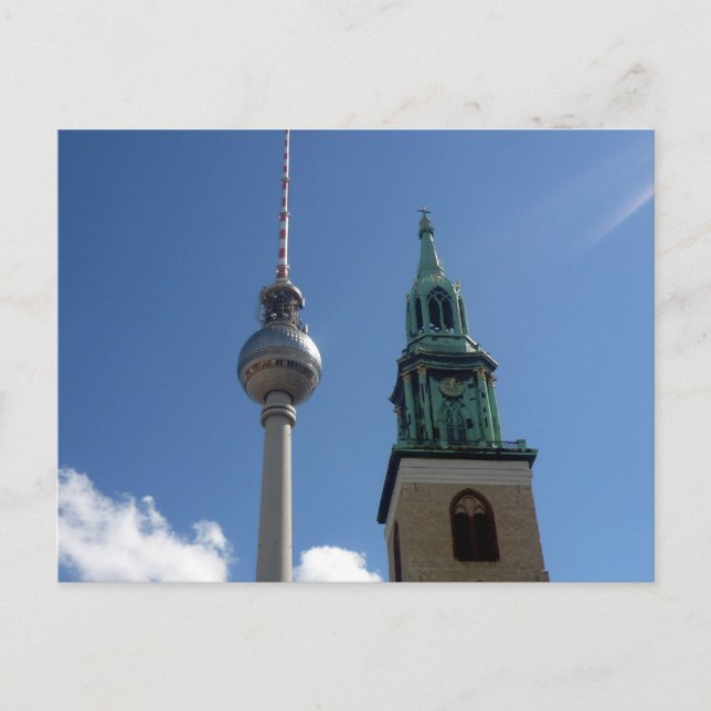 Fernsehturm-spira Vykort (Framsida)