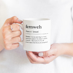 Fernweh German Ord Globetrotter Traveler Kaffemugg