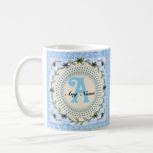 Ferny Monogram-mugg Kaffemugg (Vänster)