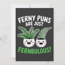 Ferny Puns – Fernbulous! Funny Plant Design Kort