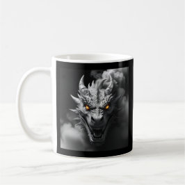 Ferocious Dragon Head Porträtt Kaffemugg