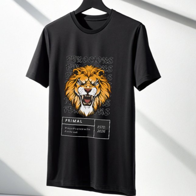 Ferocious Lion Primal Instinct T-Shirt – Savage  (Skapare uppladdad)
