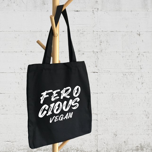 Ferocious Vegan, minimalist Tygkasse (Skapare uppladdad)