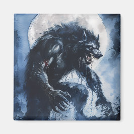 Ferocious Werevarg Watercolor Magnet