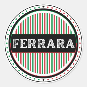 Ferrara City Pride Emblem – italiensk identitet Runt Klistermärke