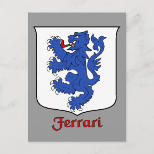 Ferrari Family Shield-vykort Vykort