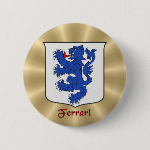 Ferrari Historical Shield on Golden Sunburst Knapp