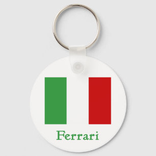 Ferrari italiensk flagga nyckelring