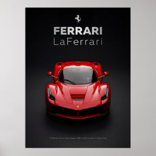 Ferrari LaFerrari Röd Hyperbil Poster