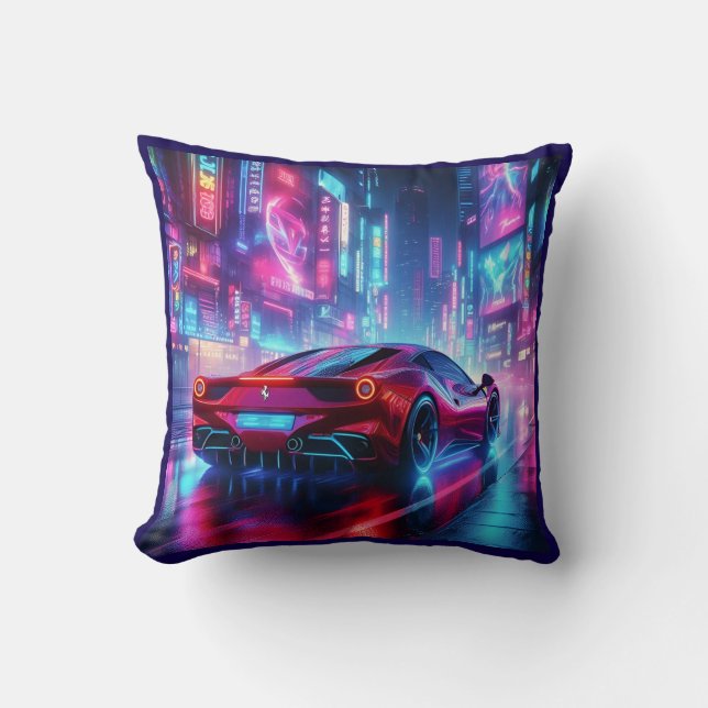 ferrari neon  kudde (Framsida)
