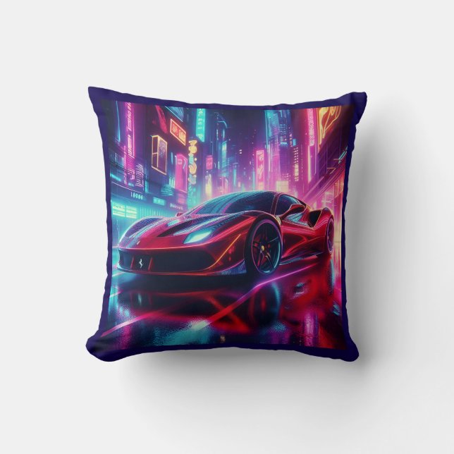 ferrari neon kudde (Framsida)