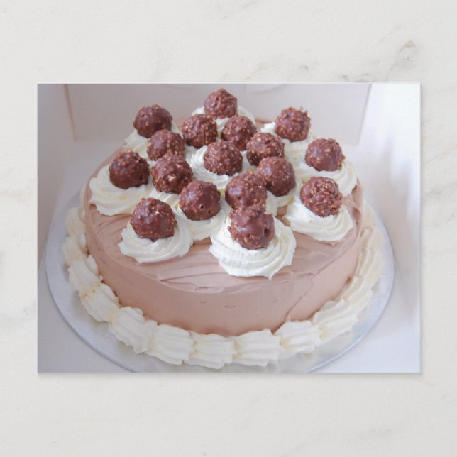 Ferrero Rocher Cream Gateau Postcard Vykort (Framsida)
