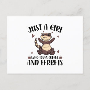 Ferret Älskare Gifts Sällskapsdjur Sällskapsdjur Vykort