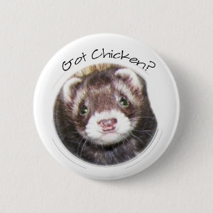 Ferret Ansikte Bild Knapp