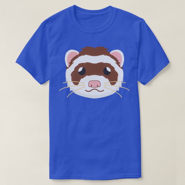 Ferret Ansikte Ferret Animal Lover Graphic T Shirt (Design framsida)