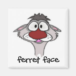 Ferret Ansikte Magnet