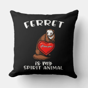 Ferret är min andliga djurspets. kudde