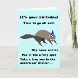 Ferret Birthday-kort Kort