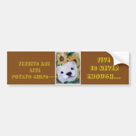 Ferret Bumper Sticker Bildekal