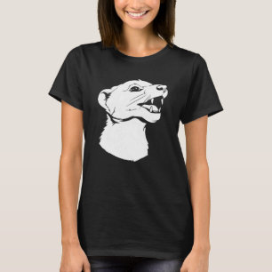 Ferret Cute Weasel Hårig Animal Ferret T Shirt
