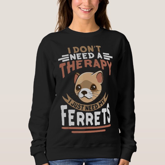 Ferret Ferret Cute Pet Tee (Framsida)