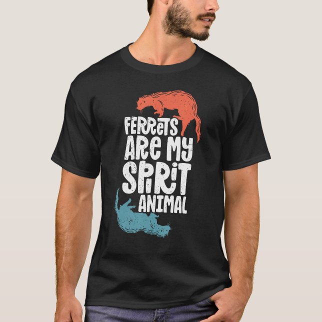 Ferret Ferret  Ferret Spirit Animal Cute Ferret T Shirt (Framsida)