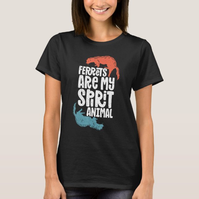 Ferret Ferret  Ferret Spirit Animal Cute Ferret T Shirt (Framsida)