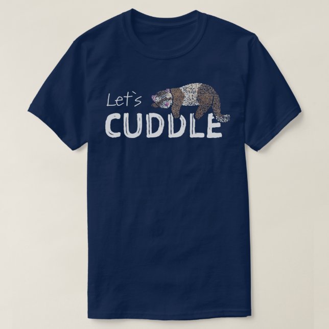 Ferret Ferret Otter Cuddle Shirt T (Design framsida)