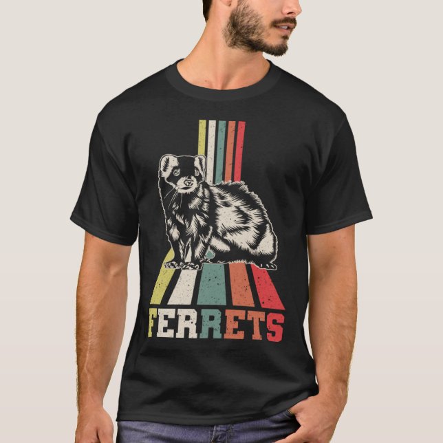 Ferret Ferrets  3 T Shirt (Framsida)