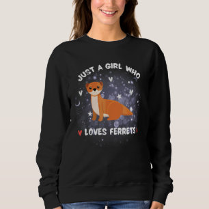 Ferret För barn Bara en flicka som Kärlek Ferrets T Shirt