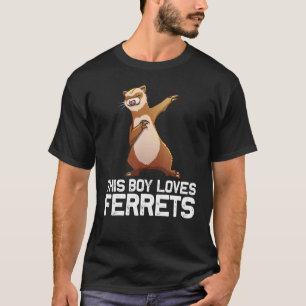Ferret for Boys Kids Ferret Ferrets Dabbing T Shirt