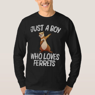 Ferret for Boys Kids Ferret Ferrets Dabbing T Shirt