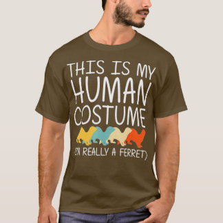 Ferret Halloween Human Costume Weasel Pet Easy T Shirt