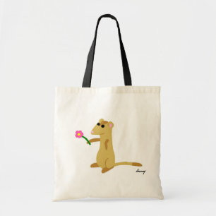 Ferret Holding A Flower Bags Tygkasse