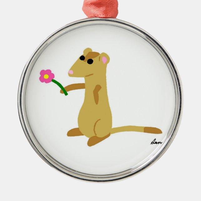 Ferret Holding a Flower Ornament (Framsidan)