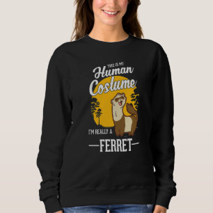 Ferret Human Costume Halloween Ferret Premium T Shirt
