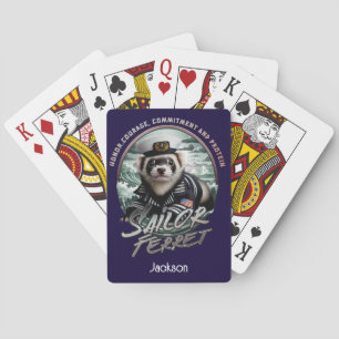 Ferret i Sailor Kostym och Oceans Casinokort