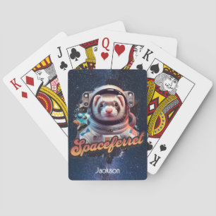 Ferret i Spacesuit och Stars Casinokort