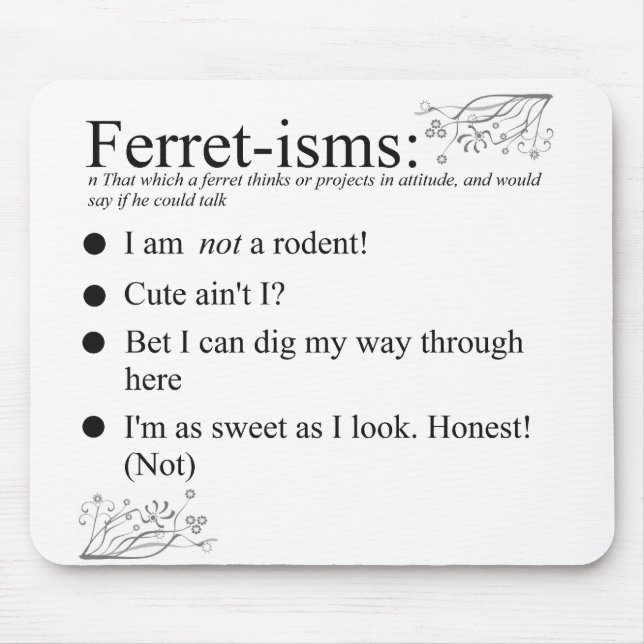 Ferret-isms & Ord Musmatta (Framsidan)