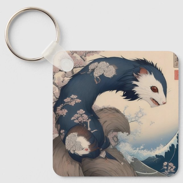 Ferret - Japan Nyckelring (Framsida)