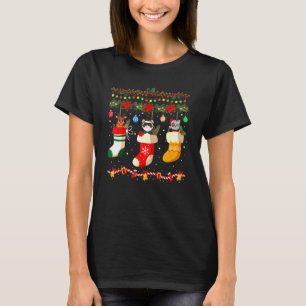 Ferret Julafton Socks Ferret jul-familjen Pajama T Shirt