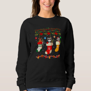 Ferret Julafton Socks Ferret jul-familjen Pajama T Shirt