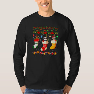 Ferret Julafton Socks Ferret jul-familjen Pajama T Shirt